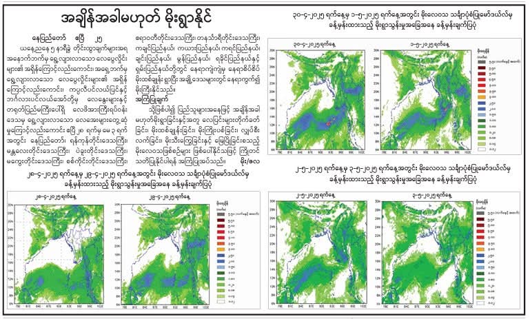 အချိန်အခါမဟုတ်မိုးရွာနိုင်