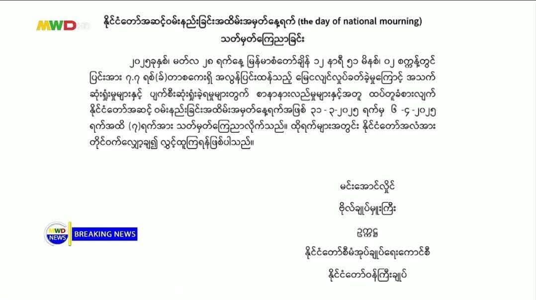 the day of national mourning (30-3-2025)