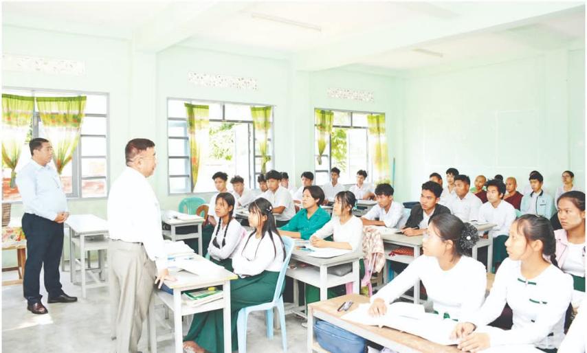 ဆရာ ဆရာမများ၏ သင်ကြားပို့ချမှုများကို ဇွဲလုံ့လ၊ ဝီရိယထား၍ ကြိုးစားသင်ယူကြစေလို