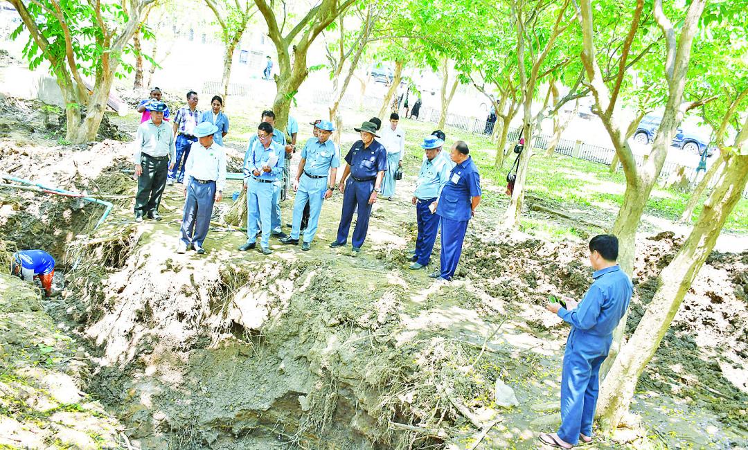 သောက်သုံးရေဖူလုံစွာရရှိစေရေးအတွက် ငလျင်ဘေးကြောင့် ပျက်စီးခဲ့သည့် ရေပိုက်လိုင်းများ အမြန်ဆုံးပြန်လည်ပြင်ဆင်ပေး